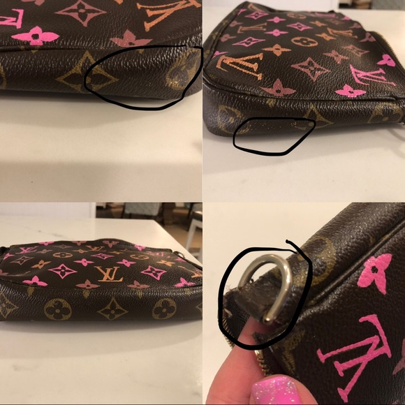 SOLD Authentic Louis Vuitton customized pouchette - Picture 7 of 8